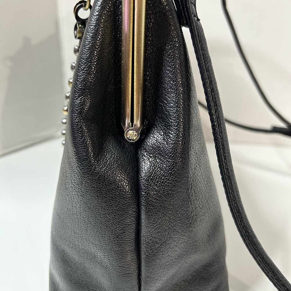 Hobo Amelia Crossbody Micrograin Leather Black NWT - Picture 11 of 13